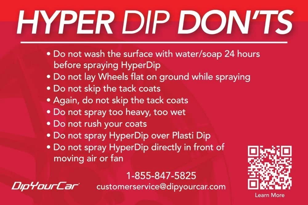 com HyperDip Paint – Can of Sprayable Automotive Dip Coat – Removable Peelable P