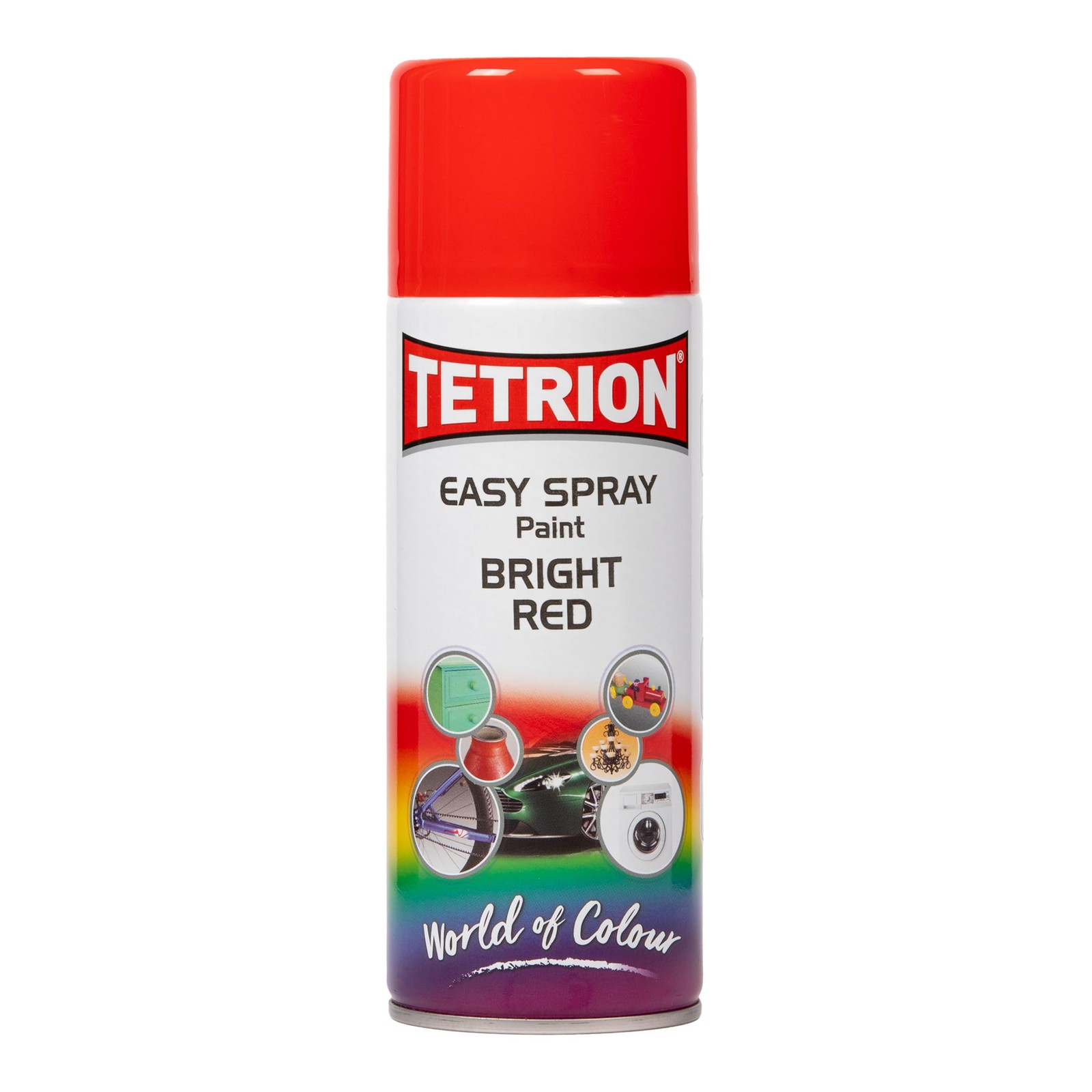 Tetrion Easy Spray Paint – Bright Red 400ml – Acrylic Spray for Wood, Metal, …