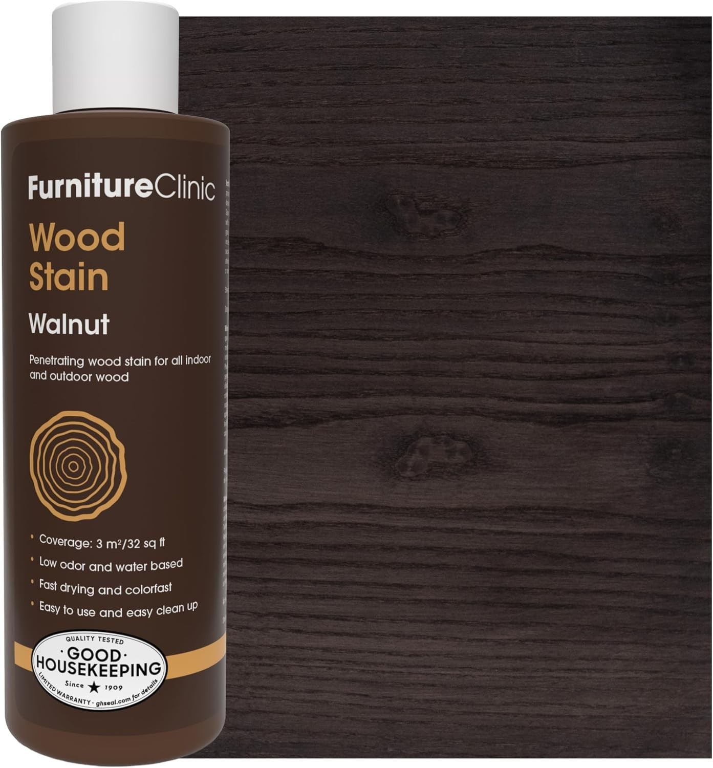 Wood Stain | Walnut | Water Based | Fast Drying, Low Odor, & Non-Toxic | for …
