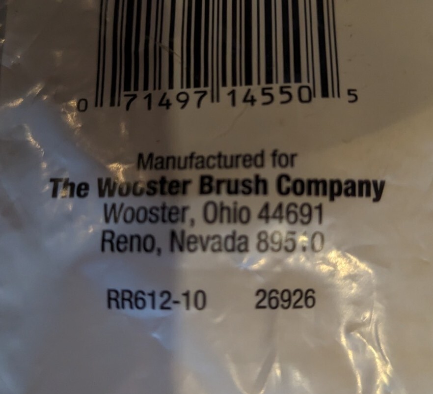 NOS Wooster Shearling 100% Lambskin Professional Refill Pad 10″ / 1/2″ Nap New