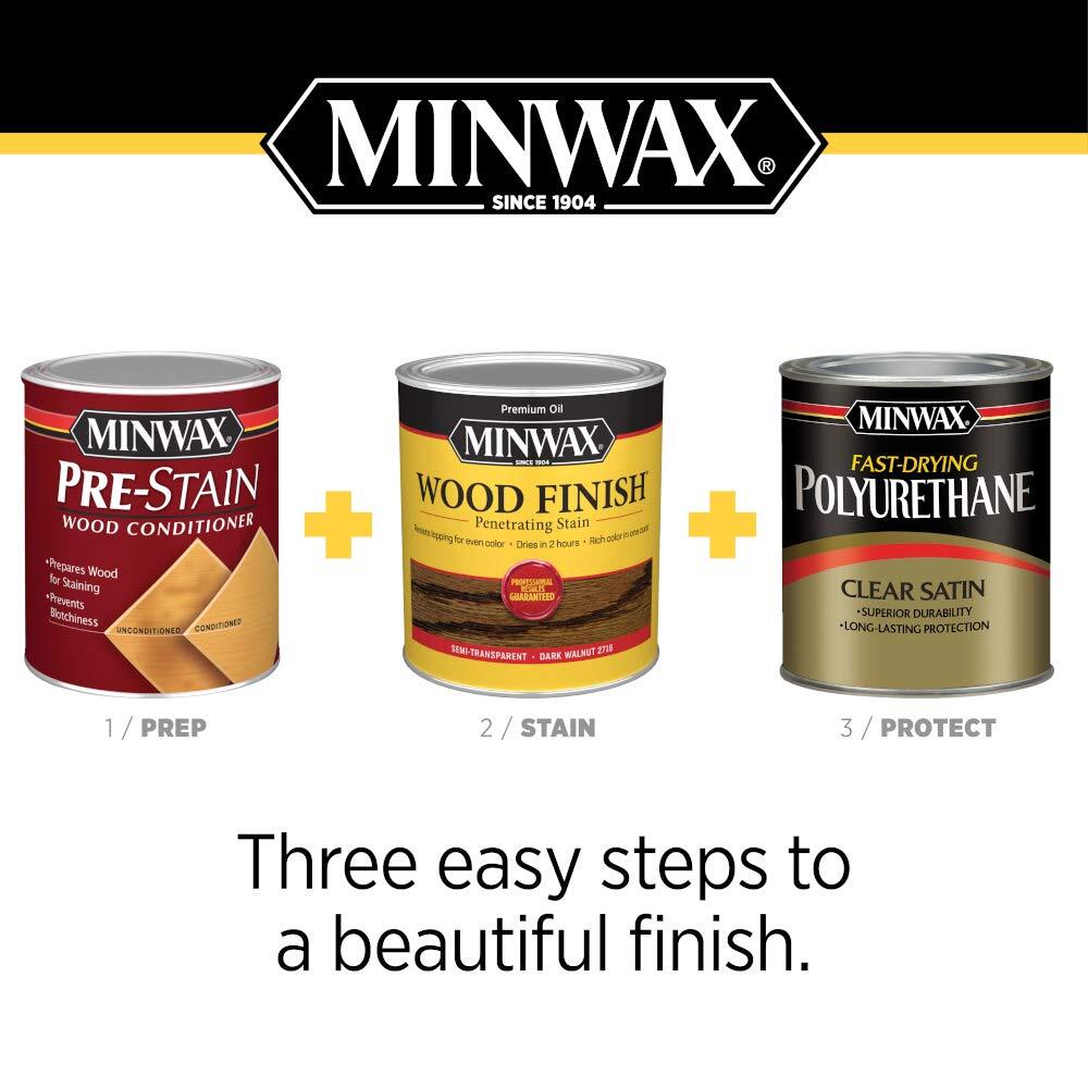 Minwax Wood Finish Stain Oil Based 1 Quart Interior Furniture Cabinets Floors