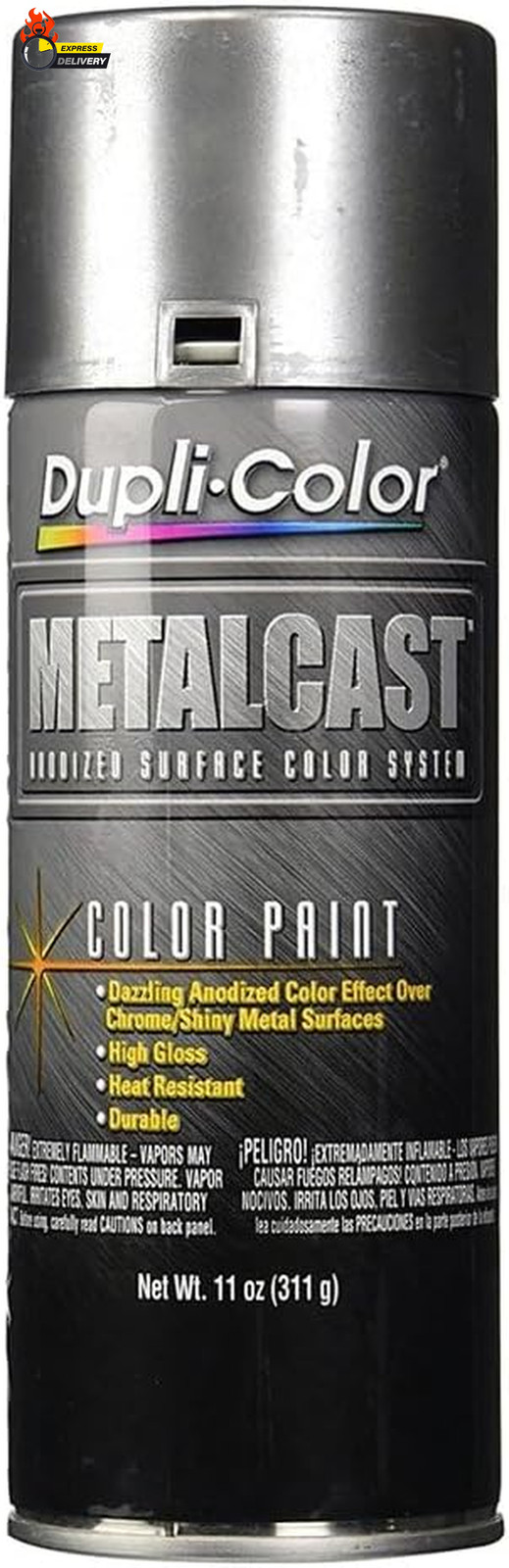 MC206 Metalcast Automotive Spray Paint – Black Smoke Anodized Coating – 11 Oz Ae