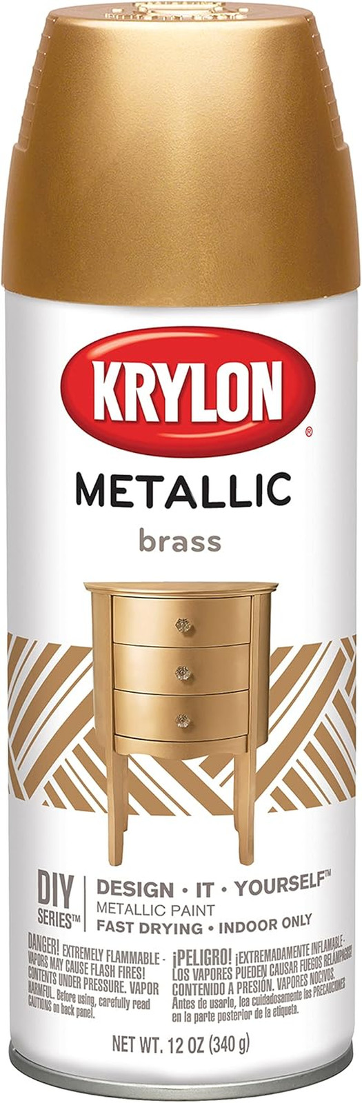 General Purpose Spray Paint Metallic Brass