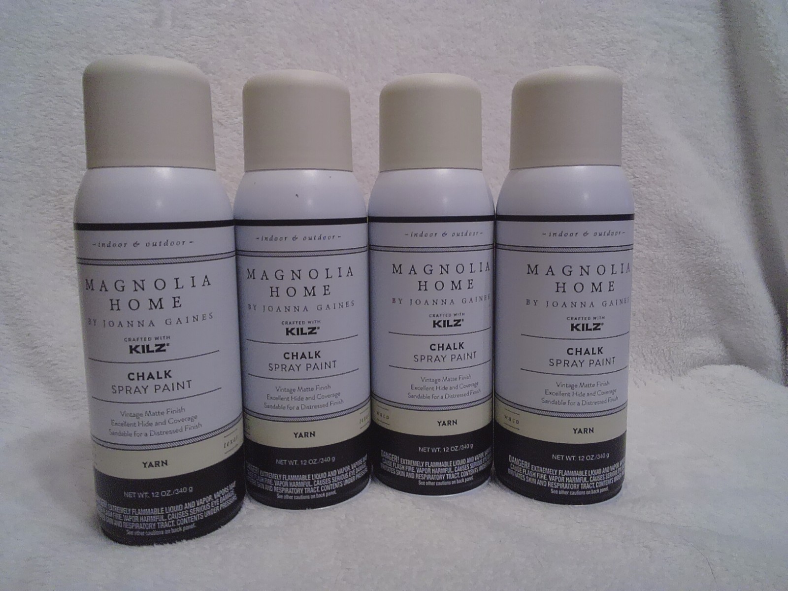 Magnolia Home by Joanna Gaines Chalk Paint. 12 oz. cans. Color Yarn