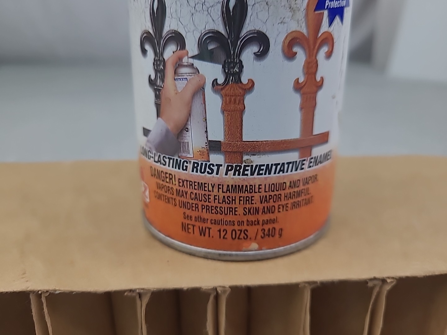 Hammerite Rust Cap Hammered Finish Black Spray Paint Used 12 Oz