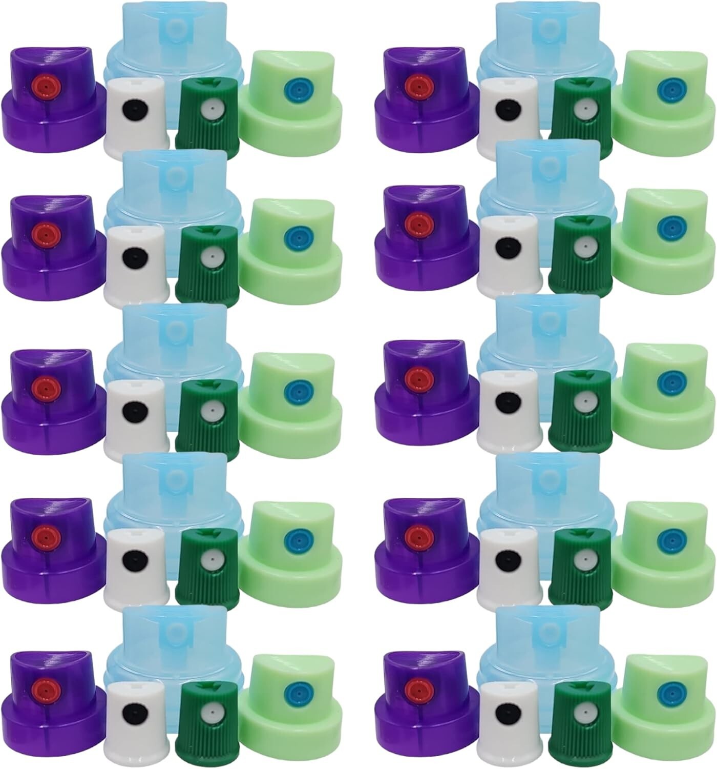 Replacement Female Spray Paint Caps for Rusto Variety Pack (10)