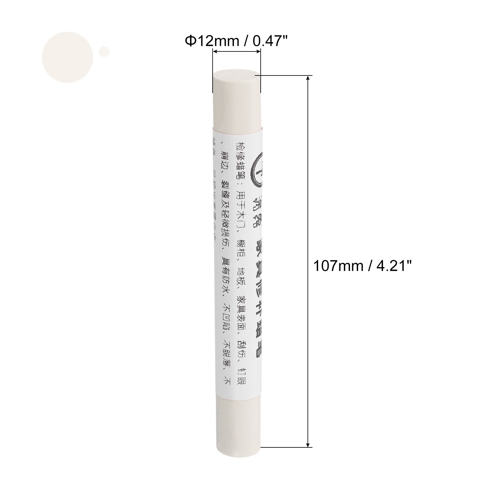 3Pcs Furniture Repair Crayons Wax Filler Stick Warm White