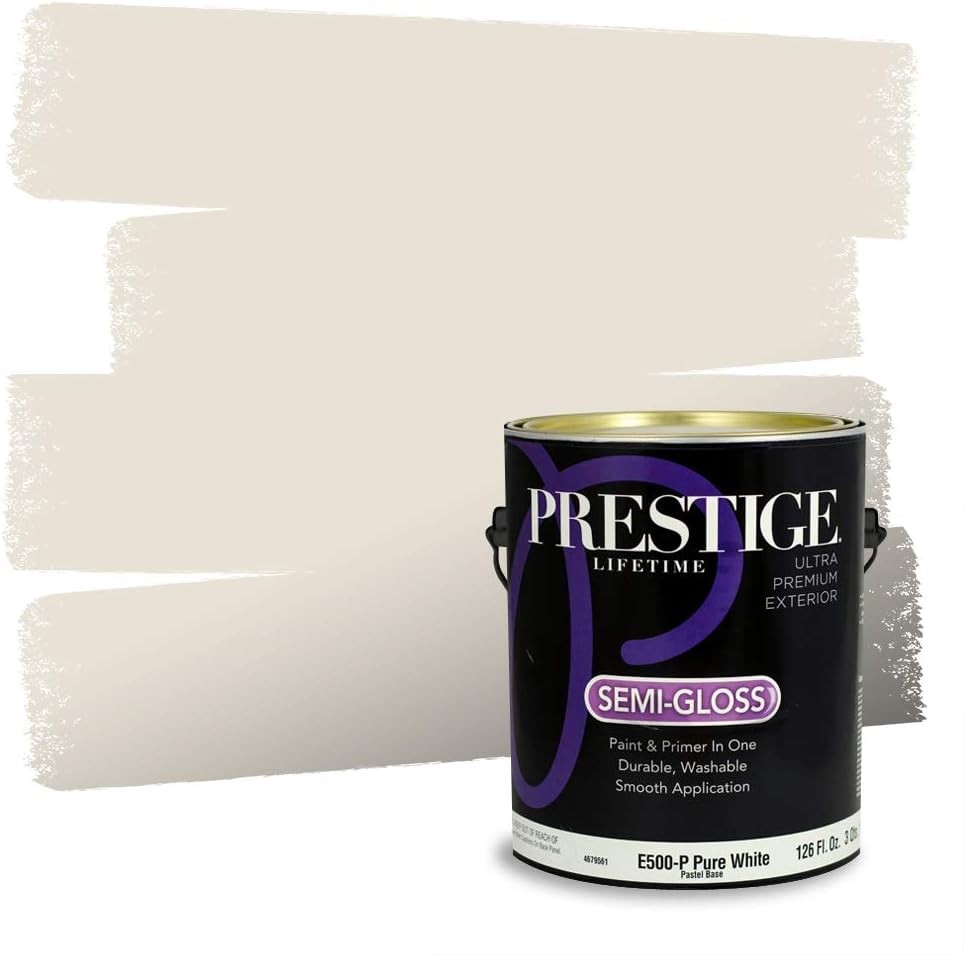 PRESTIGE Paints Exterior Paint and Primer In One, 1-Gallon, Semi-Gloss