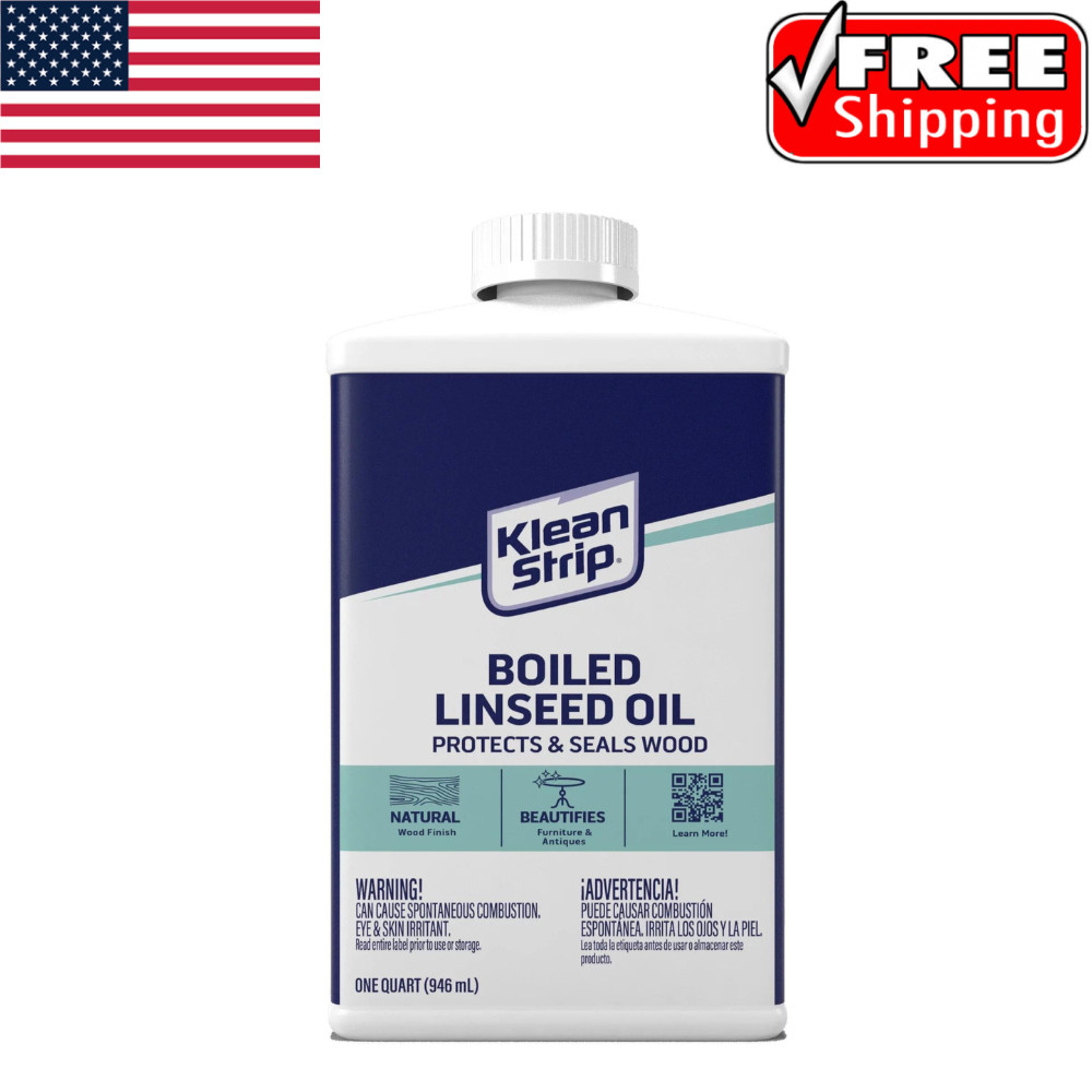 Klean-Strip Boiled Linseed Oil, 1 Quart.