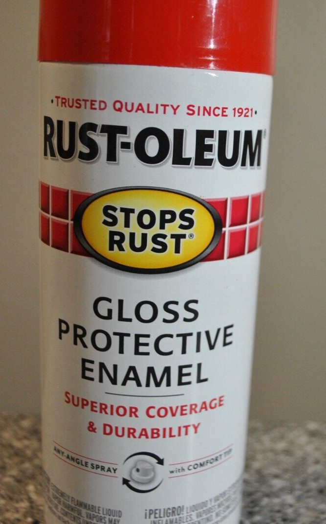 Rust-Oleum, Cherry, Stops Rust Gloss Protective Enamel Spray Paint, 12 Oz