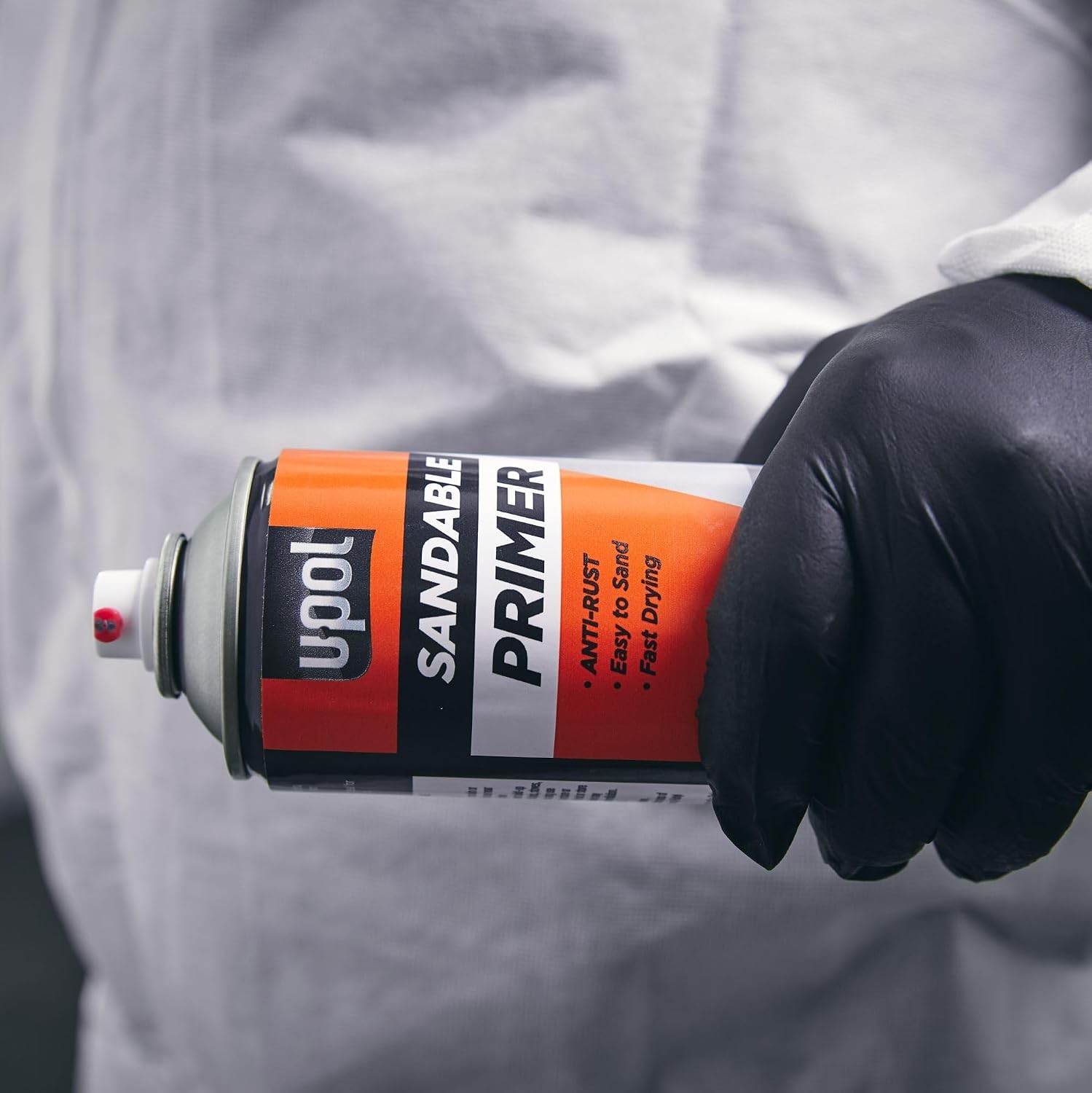 U-POL Sandable Primer, Fast-Drying, Black | Durable & All-Purpose Primer Spray W