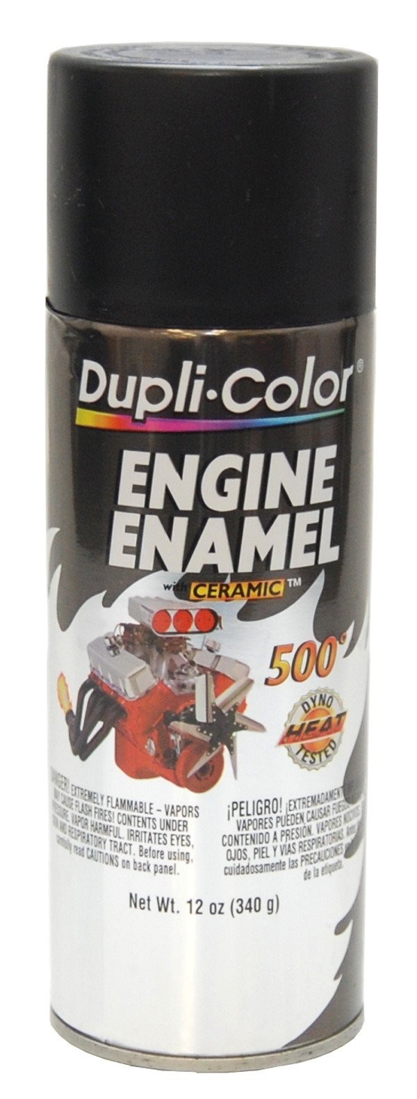 Dupli-Color DE1635 Engine Enamel Spray Paint with Ceramic – Semi-Gloss Black …