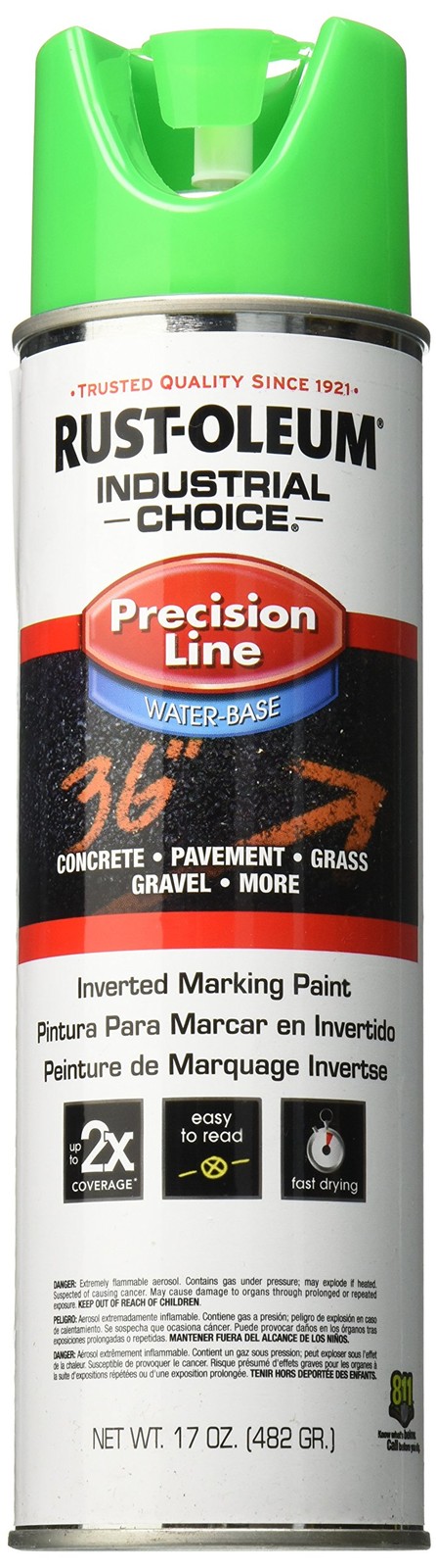 (2 Pack) Rust-Oleum 203032 M1800 System Precision Line Marking Spray Paint