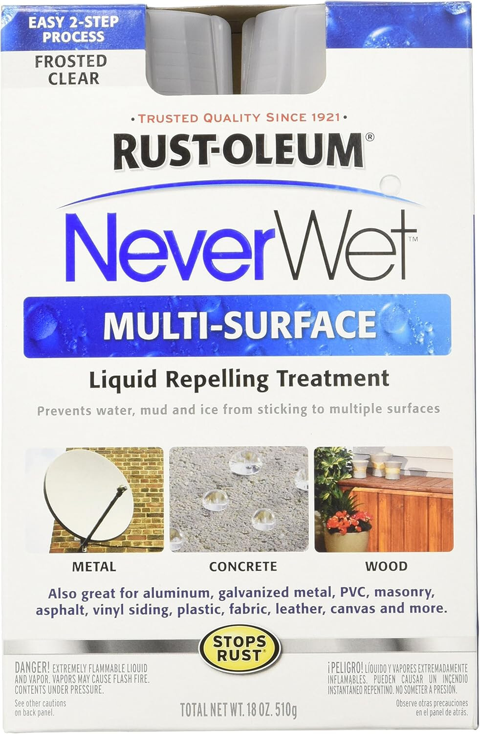 Rust-Oleum 274232 Repelling treatment base coat-9 oz and top-coat 9-oz ,