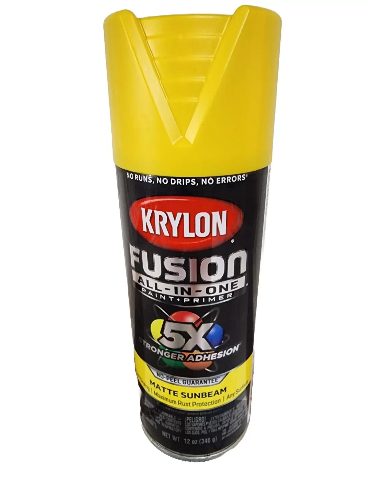 6 PACK KRYLON FUSION ALL-IN-ONE PAINT+PRIMER MATTE SUNBEAM 2912 FREE SHIPPING