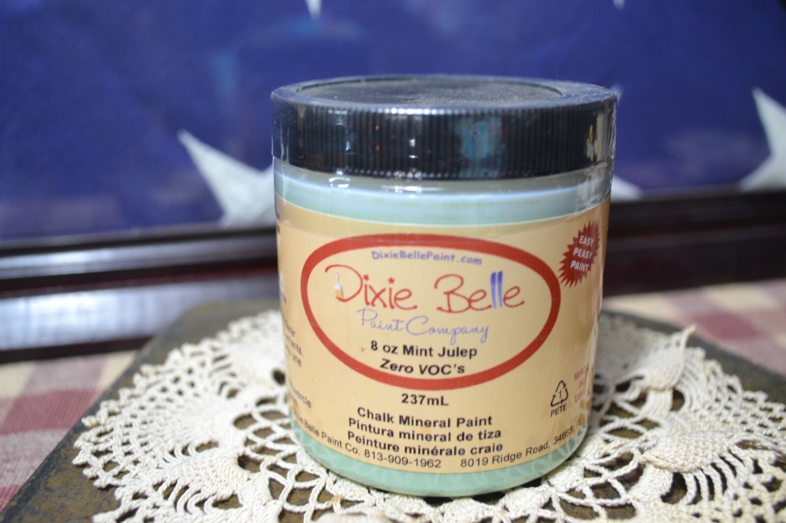 DIXIE BELLE CHALK MINERAL PAINT MINT JULEP WATER BASED 8 oz BRAND NEW