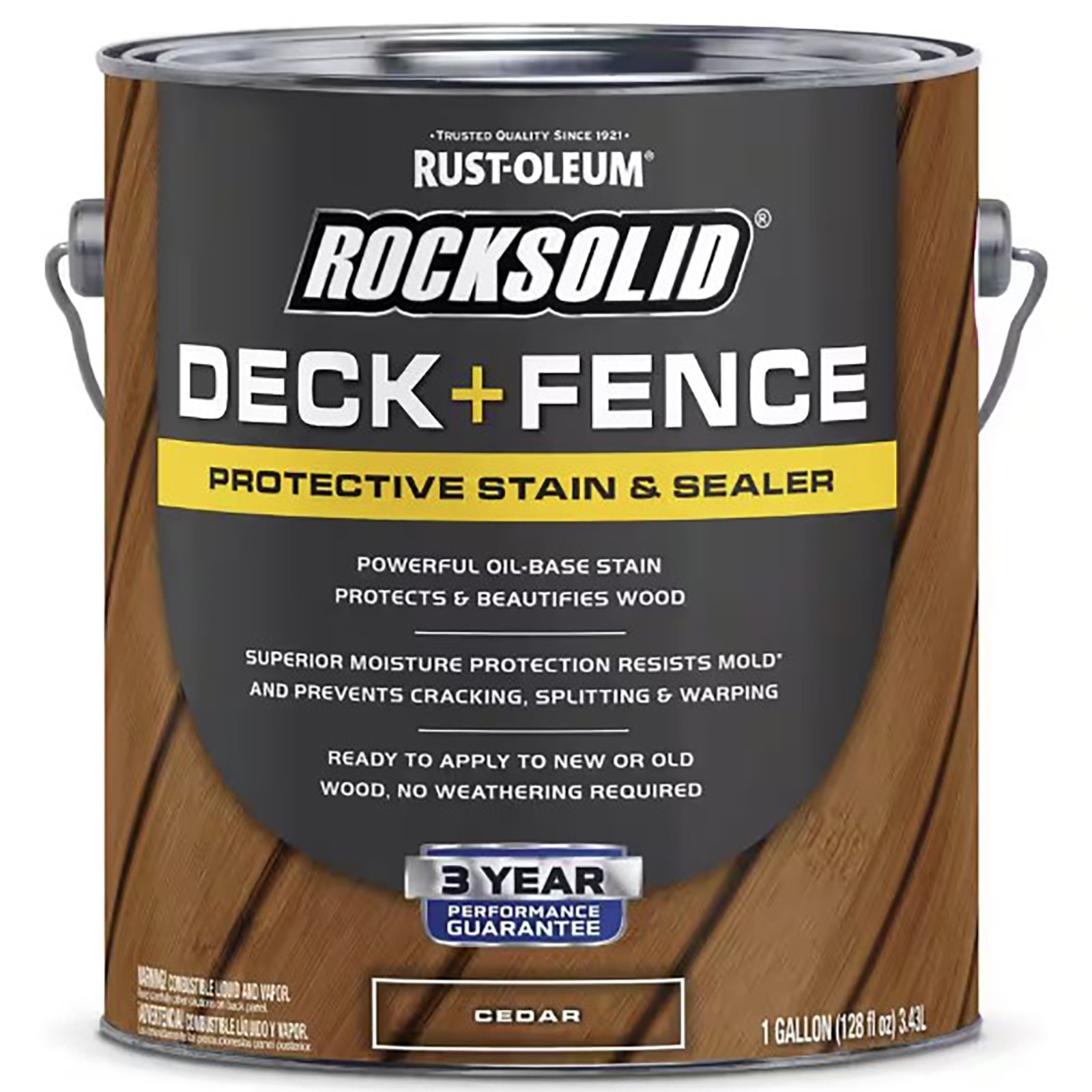 Rust-Oleum Rocksolid Cedar Deck and Fence Exterior gal