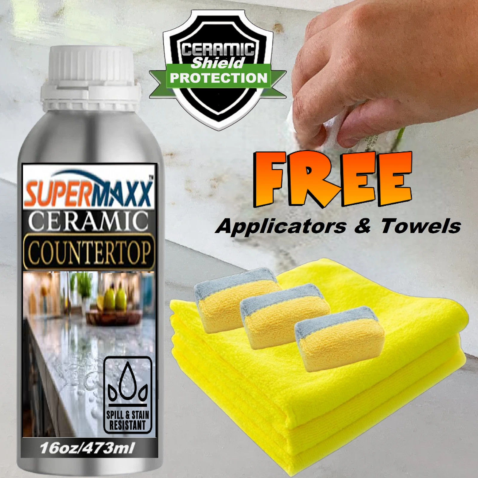 MARBLE SEALER POLYCERAMIC COATING ADVANCED STAIN & ETCH PROTECTION – 16 OZ/473ML