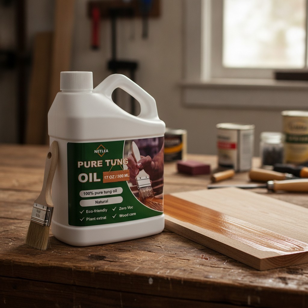 Tung Oil for for Wood Finishing,Food Safety for Furniture & Countertop,100% Pure