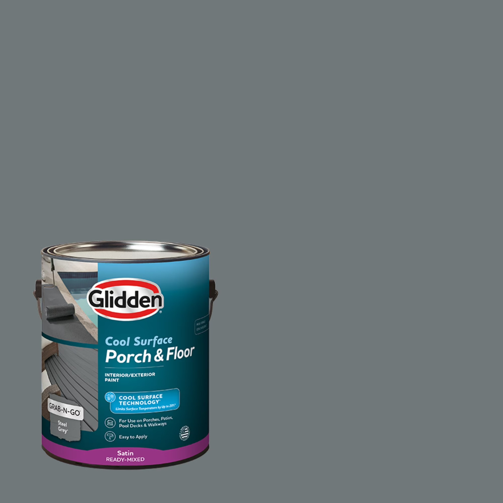 Glidden Glidden Porch and Floor with Cool Surface Technology Satin Interior/Exte