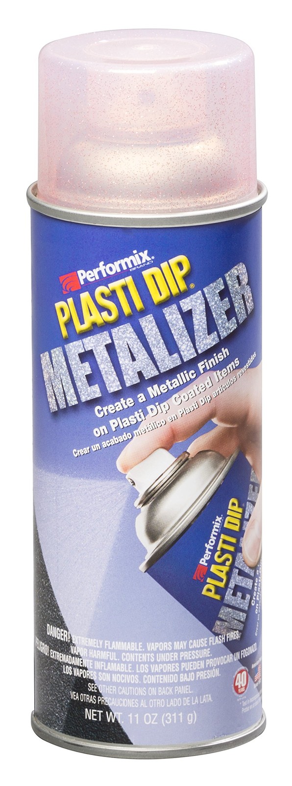 Performix 11241 Red Metalizer Top Coat, 11 oz