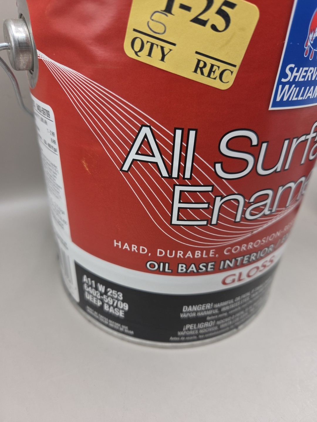 1 Gallon Sherwin Williams All Surface Enamel Interior/Exterior Oil-Based…