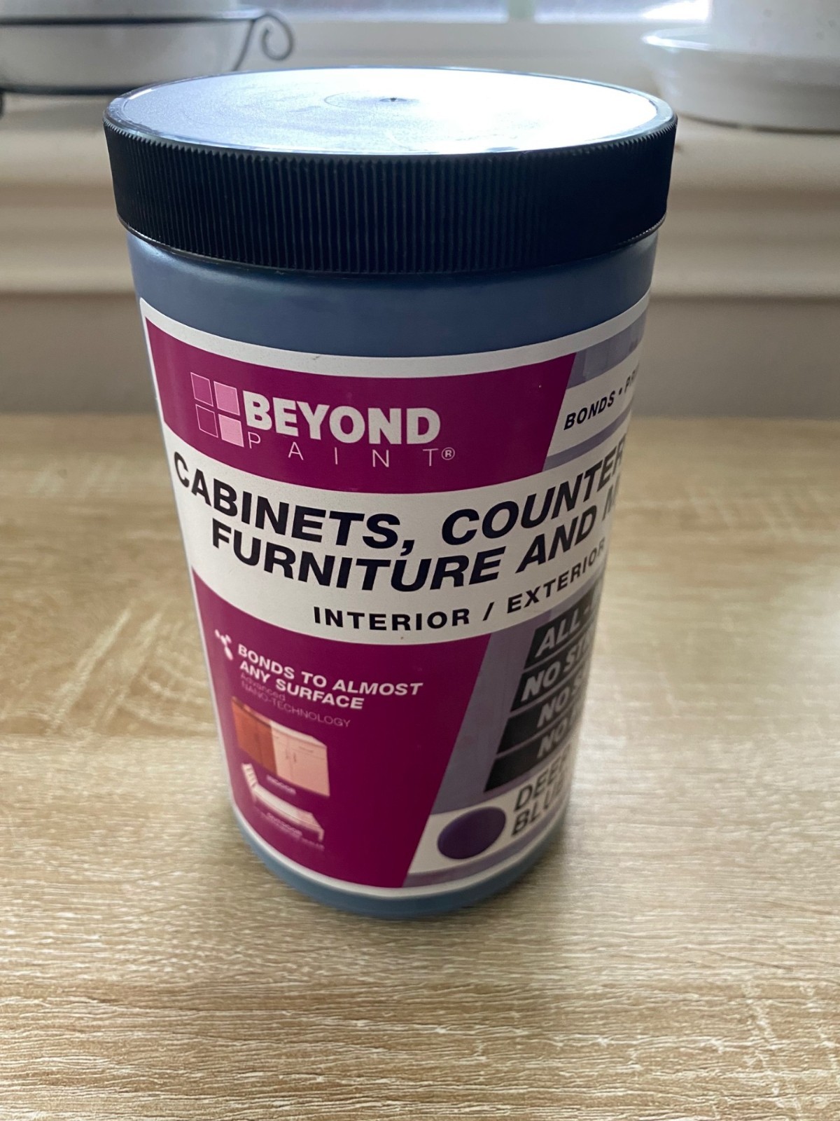 BEYOND PAINT Furniture Cabinets Countertops All-In-One Paint Quart Deep Blue