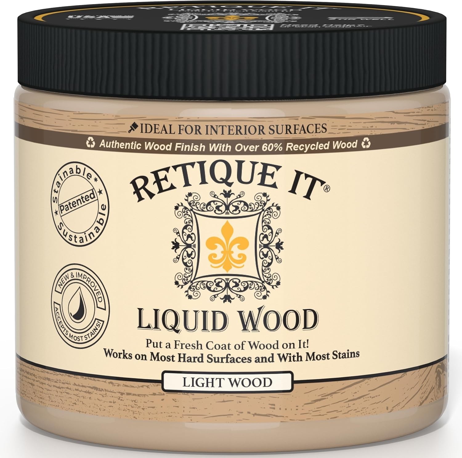 Water-Based Light Wood Liquid Coatings – Easy Application & Coverage 50 Sq Ft