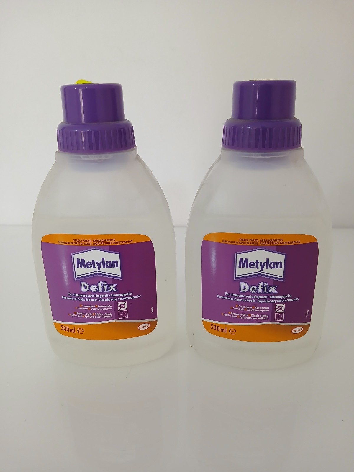 Lot 2 Methylan Defix Liquid Detachment Removes Wallpaper Concentrated Bottle