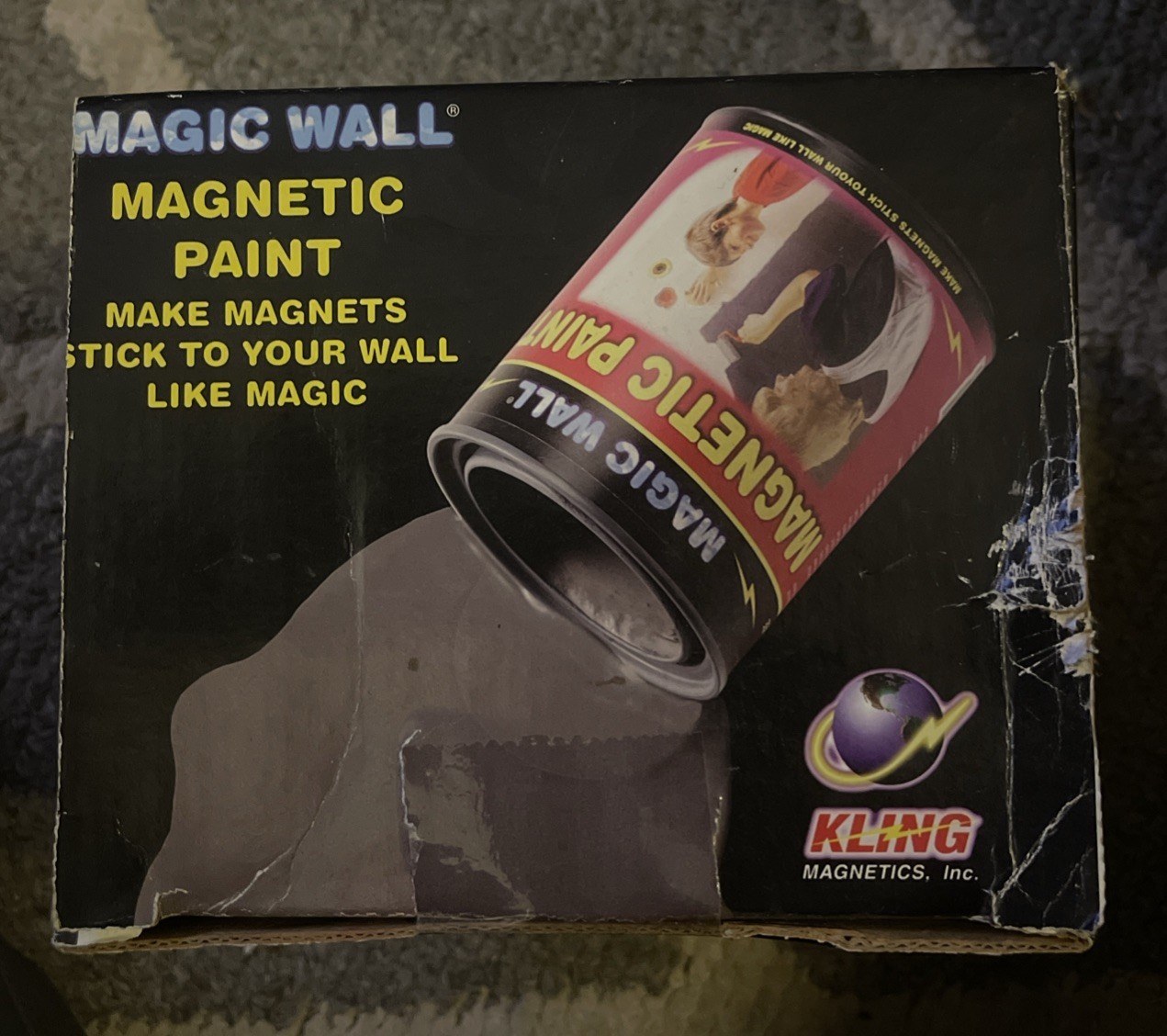 NEW – 1 Quart – LIQUID MAGIC WALL KLING Magnetic Magnet Paint