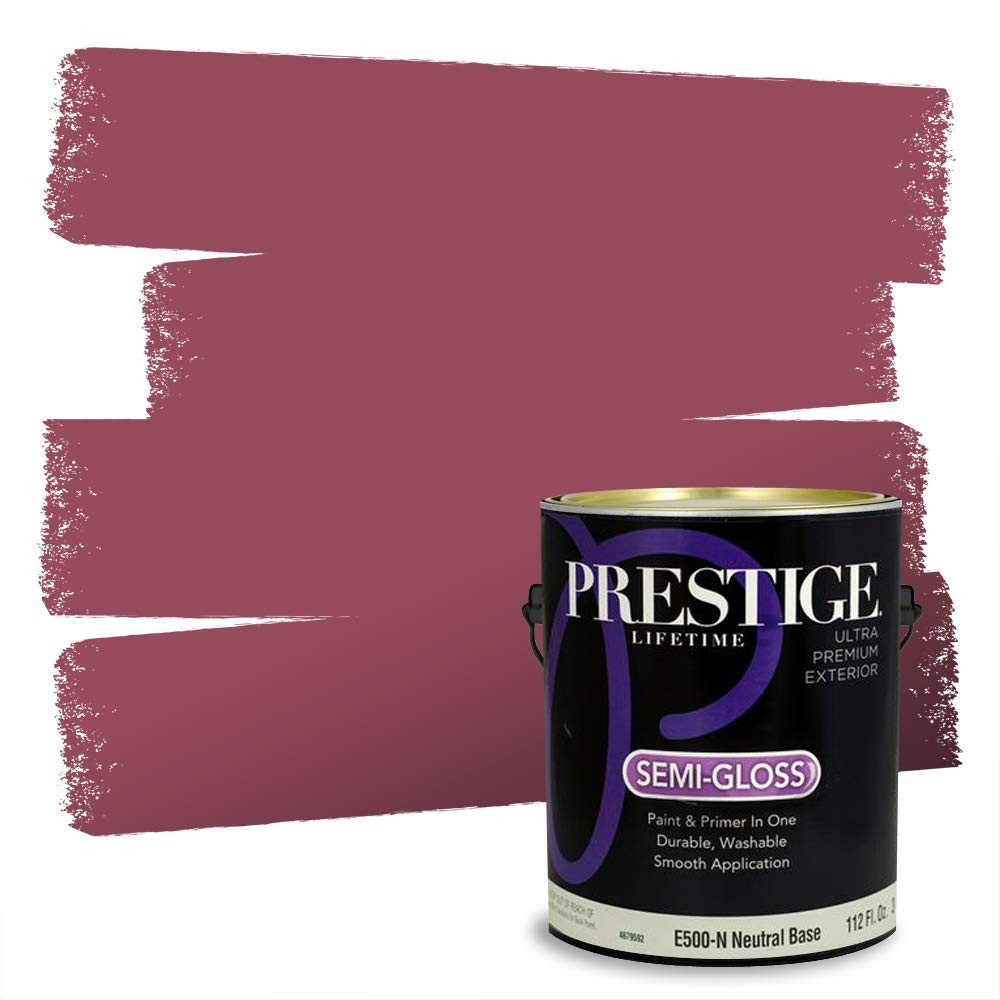 Prestige Exterior Paint And Premiumr In One Raisin Wine Semi-Gloss 1 Gallon