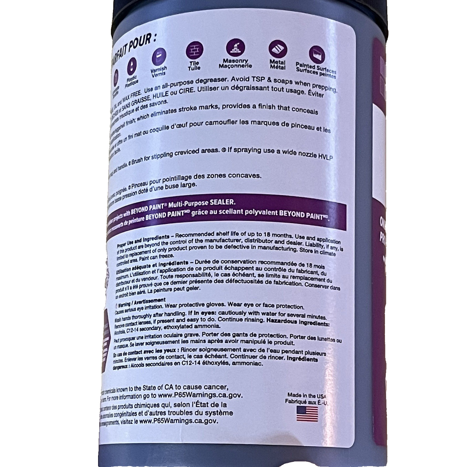 Beyond Paint All-In-One Deep Blue 1 Quart Bonds Primes Seals Furniture Cabinets