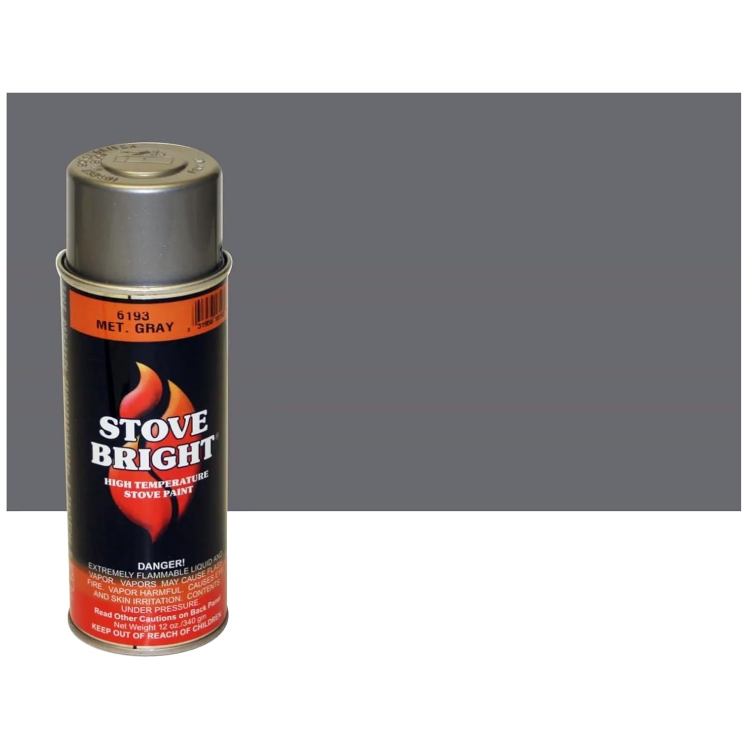 Heat Resistant Spray Paint for Stoves – Metallic Gray