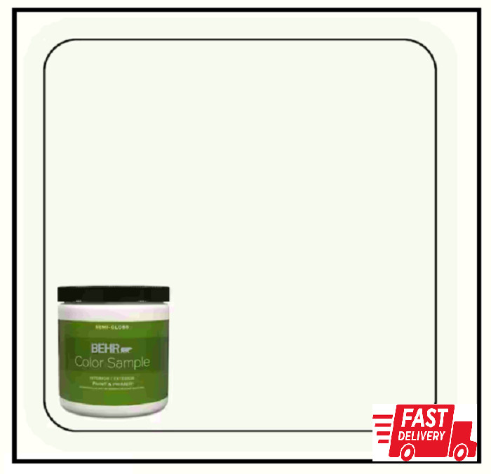 8 Oz. Ultra Pure White Semi-Gloss Interior Paint Color Sample