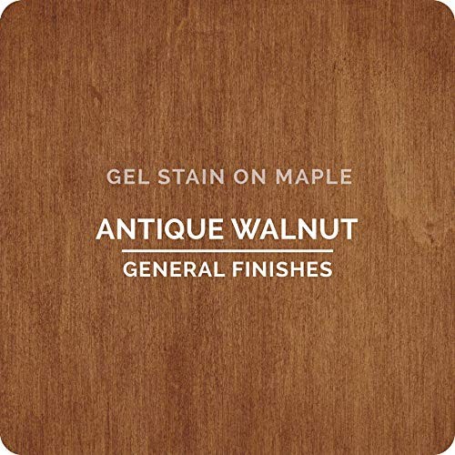 General Finishes Oil Base Gel Stain, 1/2 Pint, 1 Half-Pint, Antique Walnut