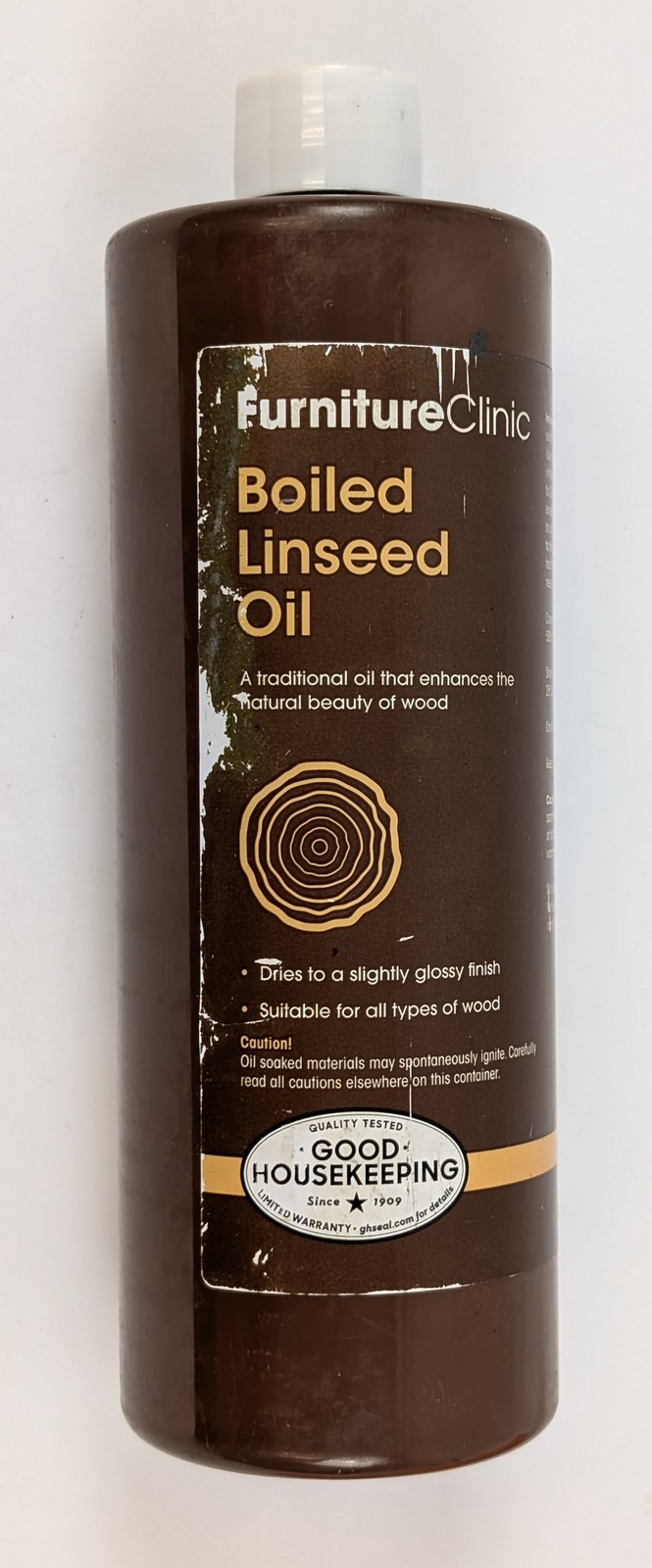 Furniture Clinic Boiled Linseed Oil 17 oz Wood Polish Sealer Treatment Glossy