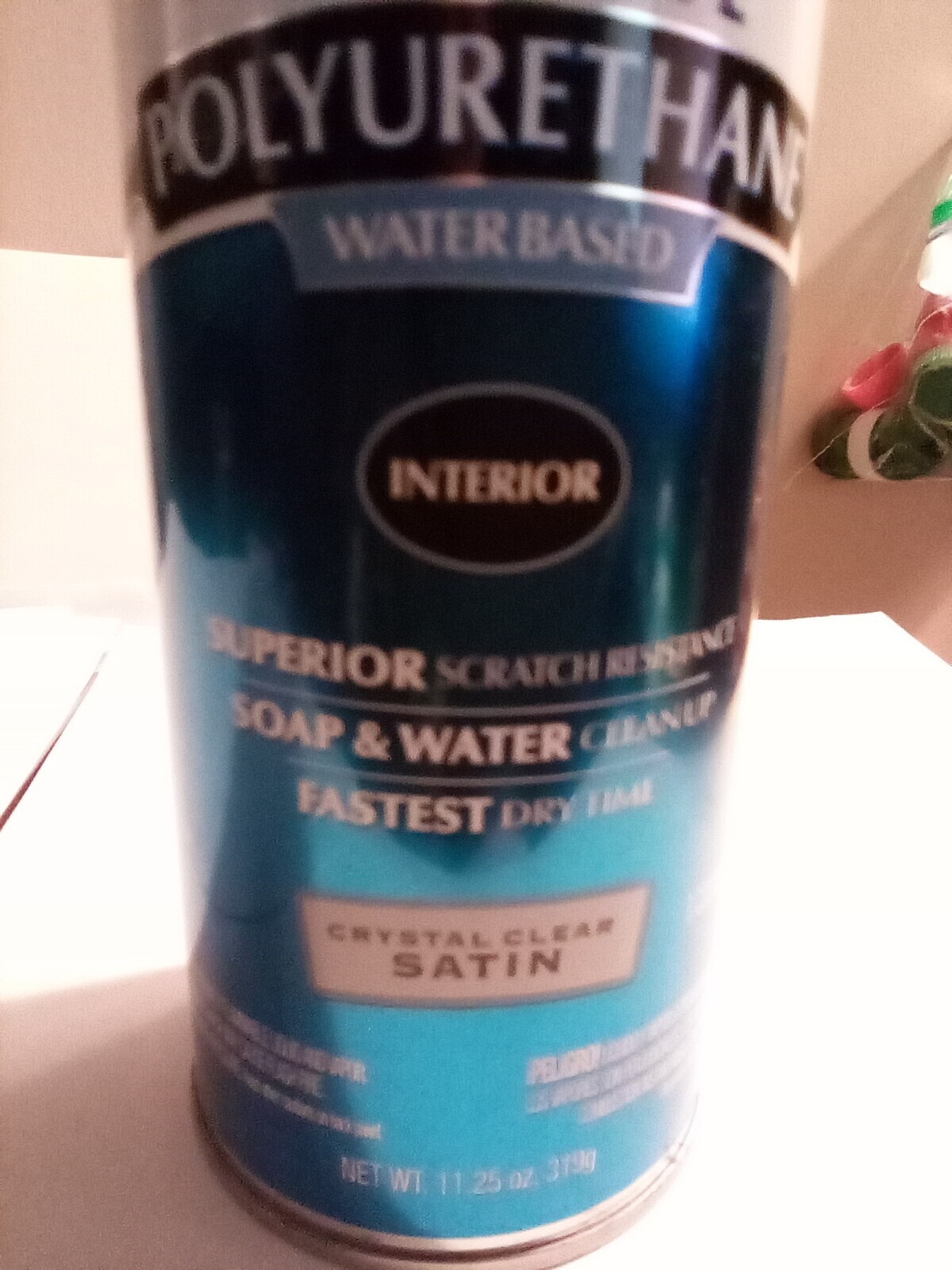11.25 Oz Clear Satin Varathane Interior Spray Water Based Polyurethane FREE S&H