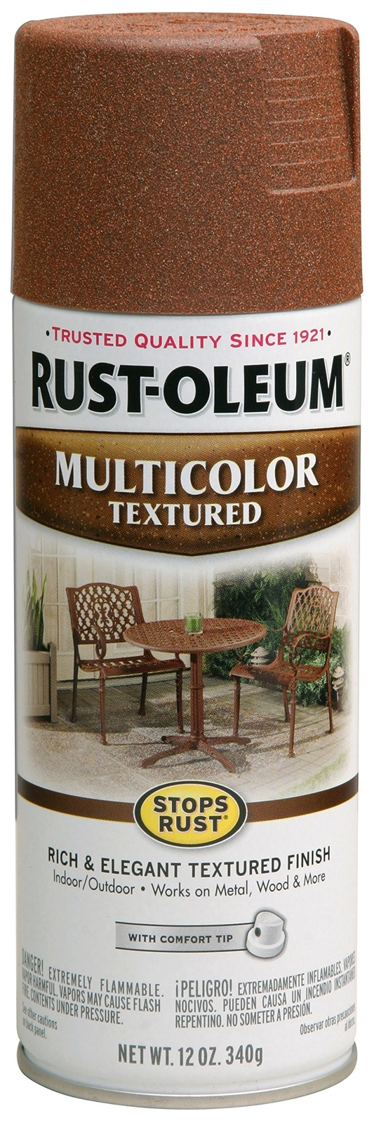 Rust-Oleum 239122 Stops Rust Multi-Color Textured Spray Paint, 12 Ounce (Pack…