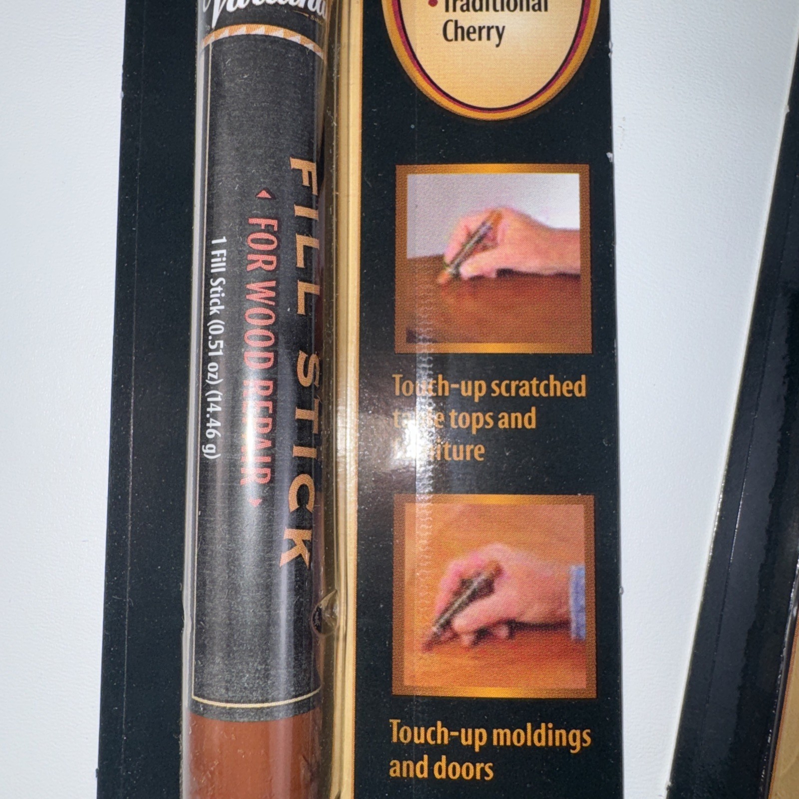 2 Varathane Wood Fill Stick Light Cherry Repair Scratch Filler 0.5oz