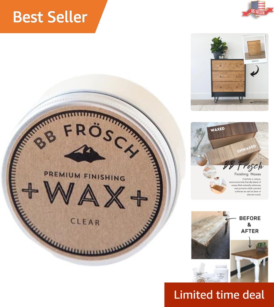 All-Natural Clear Wax for Mineral Paint – Fast-Drying Finishing Solution 220 ml