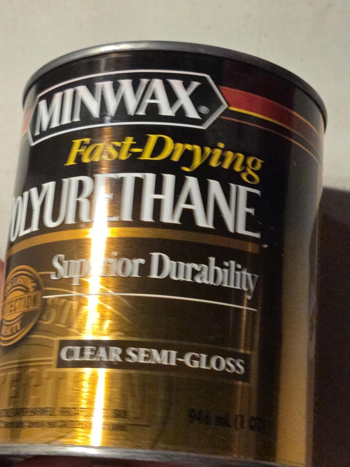 Minwax Fast-Drying Polyurethane | Clear Semi-Gloss – 1 Quart – NOS