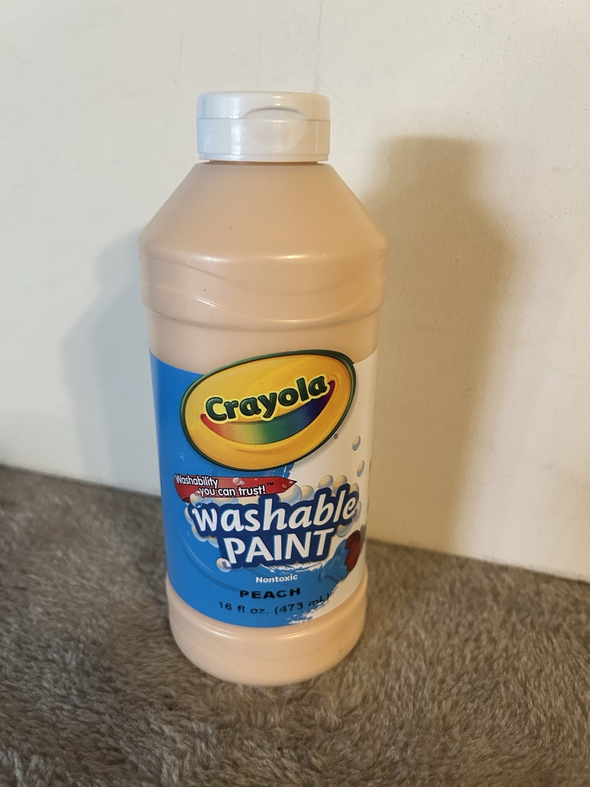 Crayola 542016007 16 oz Washable Paint – Peach New