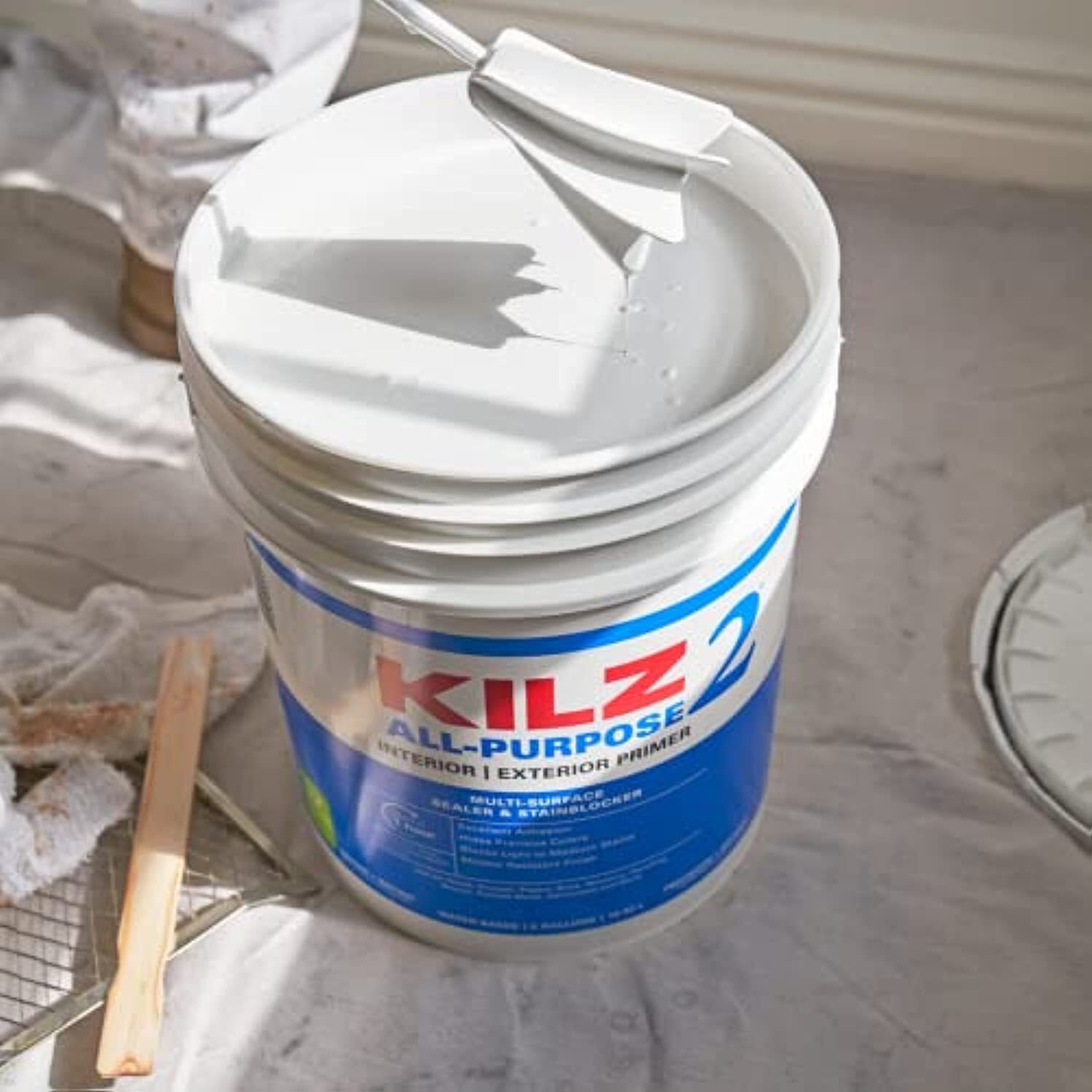 KILZ 2 All-Purpose Primer, Interior/Exterior, 5 Gallon