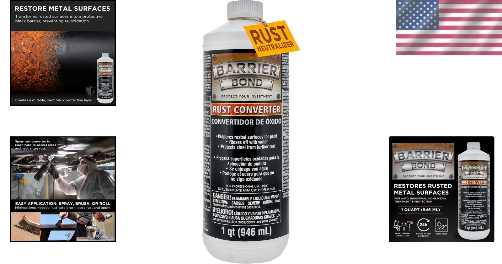 1-Quart Barrier Bond Rust Inhibitor & Metal Treatment for Automotive and Home