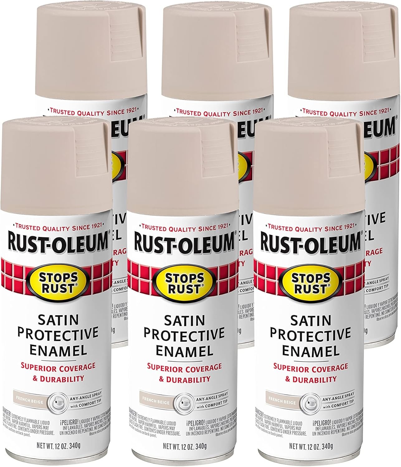 7701830 Stops Rust Spray Paint, 12 oz, Gloss Crystal Clear