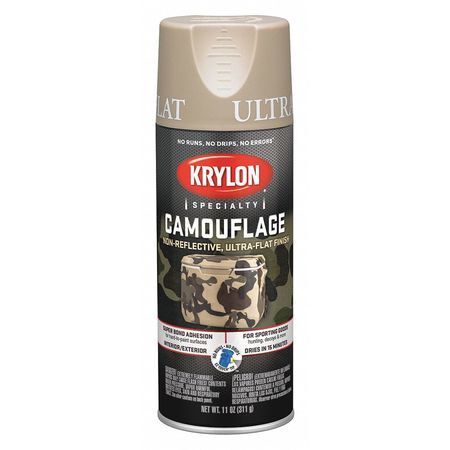 Krylon K04295777 Spray Paint, Sand, Ultra-Flat, 11 Oz