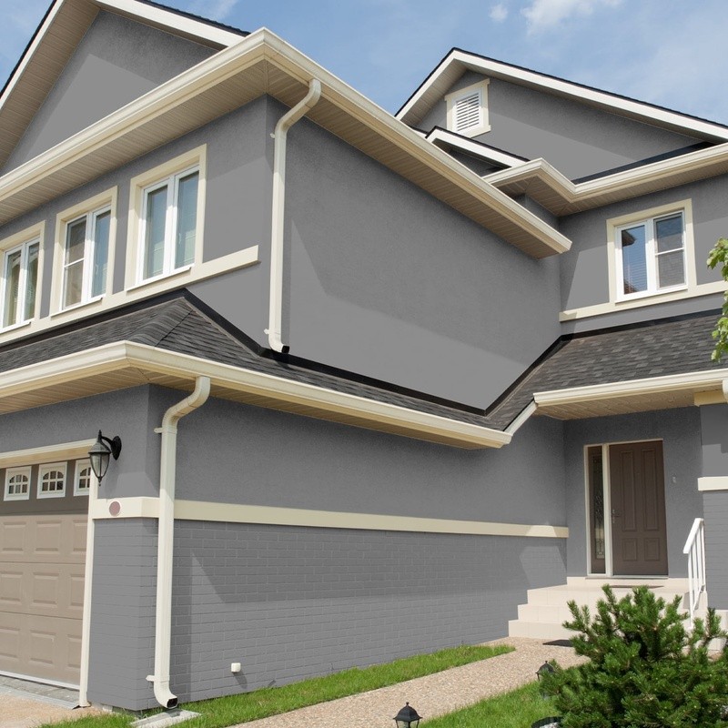 Self-Priming Masonry Stucco Brick Paint Interior Exterior Flat Durable Finish US