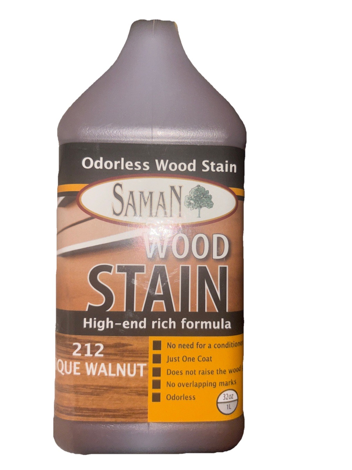 SAMAN Professional Grade Antique Walnut Water Stain 32 oz Effortless Finishes