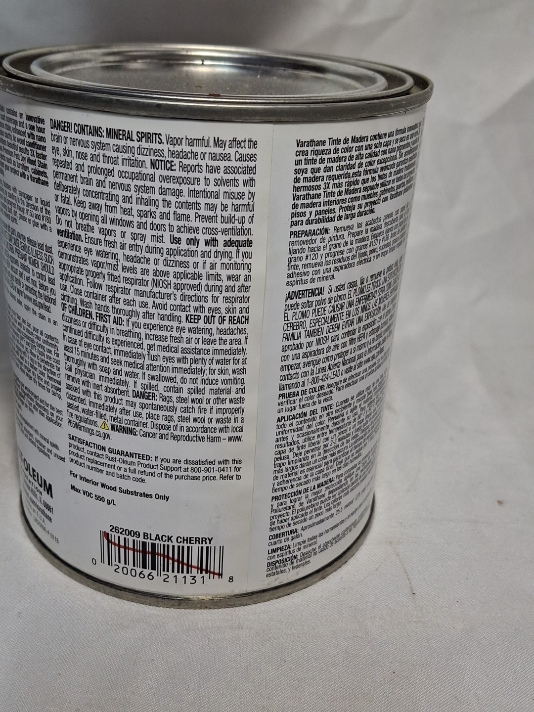 Varathane Quart BLACK CHERRY Fast Dry Wood Stain for Interior Furniture
