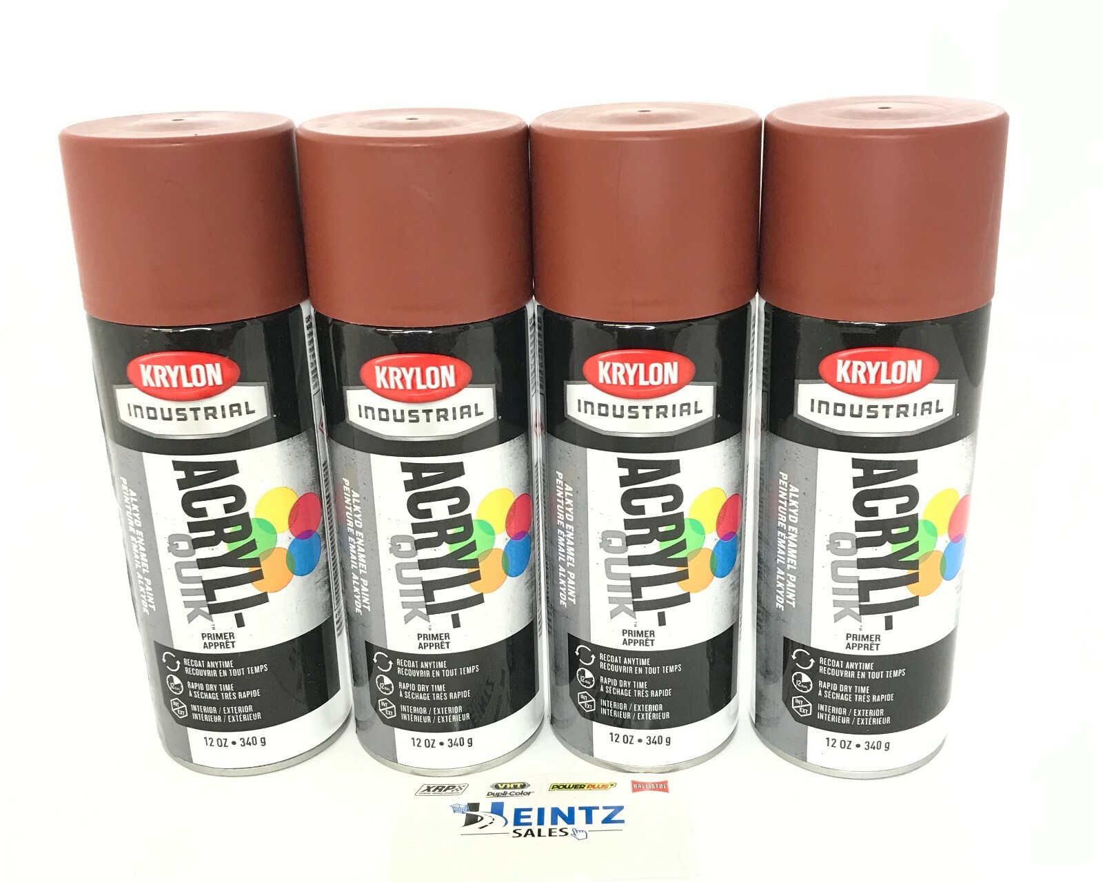 Krylon 5583-4 PACK Color Maxx RED OXIDE Primer – 12 oz